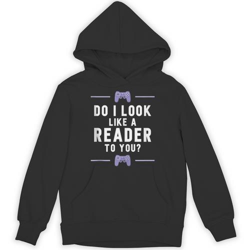 Look Like A Reader Video Gamer Non Reader Anti Book Unisex Hoodie - Bookorys DE