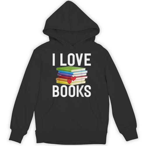 I Love Books Librarian Unisex Hoodie - Bookorys DE