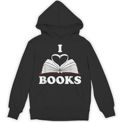 I Love Books Shirt Unisex Hoodie - Bookorys
