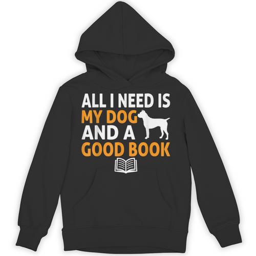 i Love Reading Apparel All i Need Is My Dog And a Good Book For Men Women Unisex Hoodie - Bookorys CA