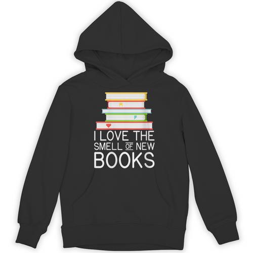I Love The Smell Of New Books Book Lover Unisex Hoodie - Bookorys CA