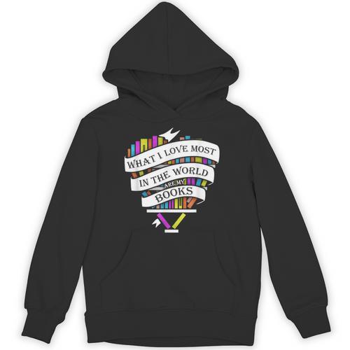 What I Love Most In The World Are My Books Librarian Unisex Hoodie - Bookorys CA