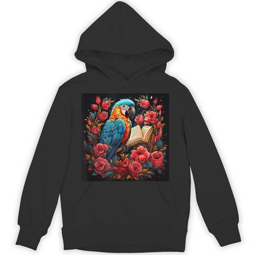 Macaw Reading A Book Unisex Hoodie - Bookorys