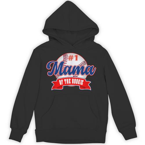 Mama Rookie Of Year 1st Birthday Baseball Theme Matching Unisex Hoodie - Sportilla