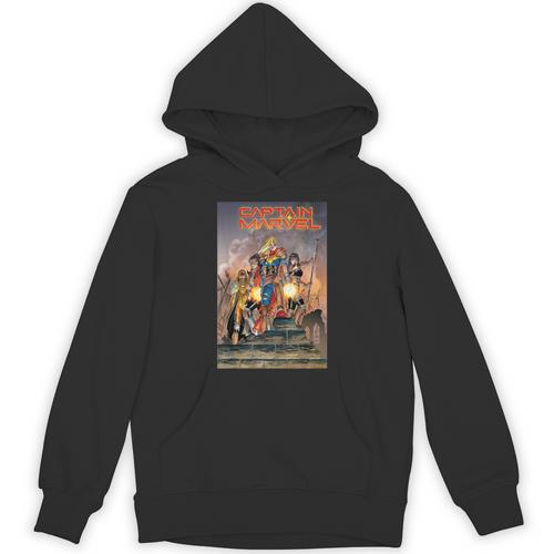 Marvel Comixology Captain Marvel Revolution Comic Book Cover Unisex Hoodie - Bookorys