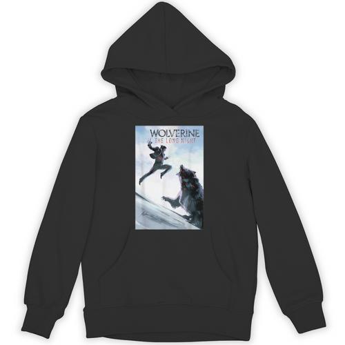 Marvel Comixology Wolverine Long Nights Comic Book Cover Unisex Hoodie - Bookorys