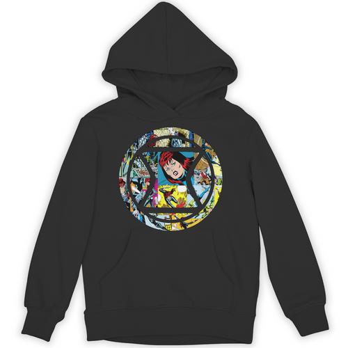Marvel Widow Retro Comic Book Filled Spy Icon Unisex Hoodie - Bookorys