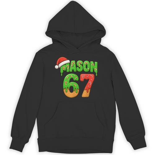 Mason 67 Christmas Ice Cream Drip Meme Six Seven Baseball Unisex Hoodie - Sportilla