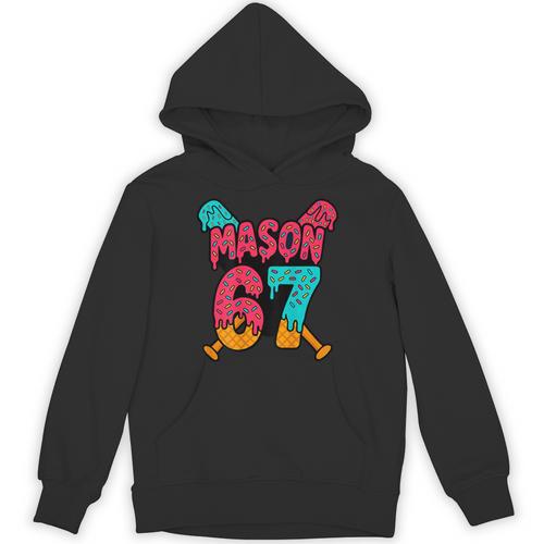 Mason 67 Ice Cream Drip Baseball Meme Unisex Hoodie - Sportilla