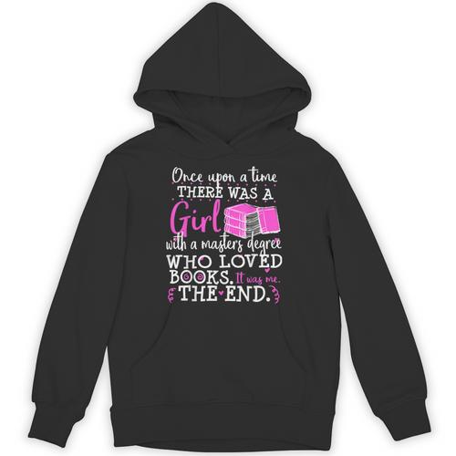 Masters Degree Graduation Book Lover Nerd Reader Geek Unisex Hoodie - Bookorys DE