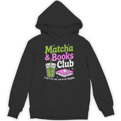 Matcha & Books Green Tea Lover ICES Matcha Latte Unisex Hoodie - Bookorys AU