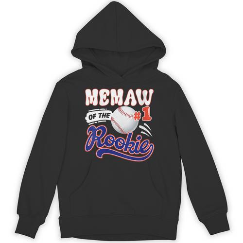 Memaw Rookie Of Year 1st Birthday Baseball Theme Matching Unisex Hoodie - Sportilla