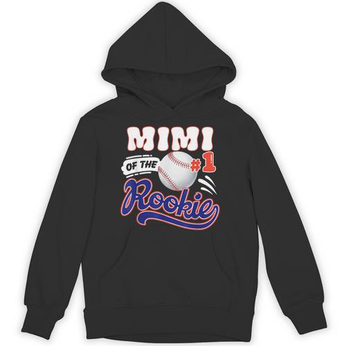 Mimi Rookie Of Year 1st Birthday Baseball Theme Matching Unisex Hoodie - Sportilla