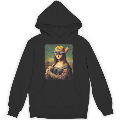Mona Lisa Baseball Trending Aesthetic Streetwear Unisex Hoodie - Sportilla