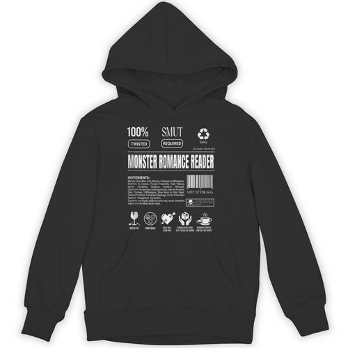 Monster Romance Reader Smut Label Bookish Smutty Book Merch Unisex Hoodie - Bookorys