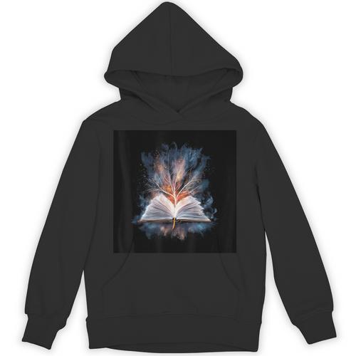 Motif With Magical Magic Book Unisex Hoodie - Bookorys CA