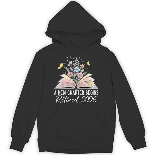 A New Chapter Begins Book Floral Bloom Unisex Hoodie - Bookorys DE