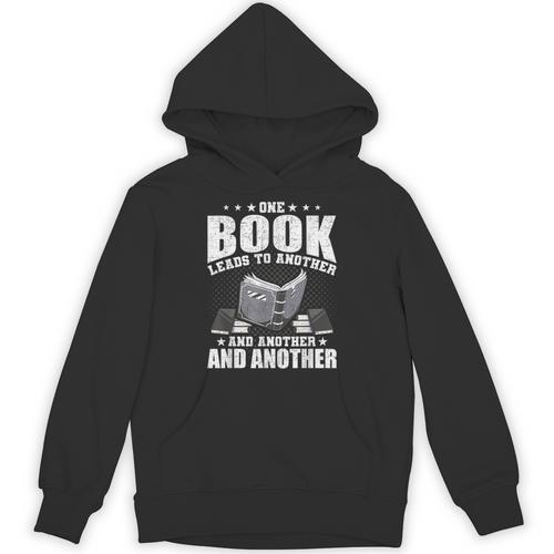 One Book Leads To Another Bookworm Book Lovers Reading Unisex Hoodie - Bookorys