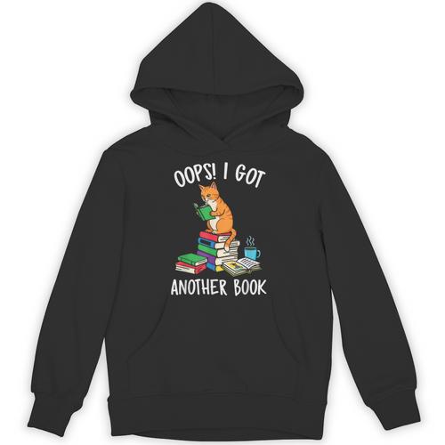 Oops I Got Another Book Cat Reader Unisex Hoodie - Bookorys DE