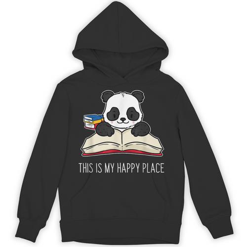 Panda Bear Books Reading Library Saying Unisex Hoodie - Bookorys AU