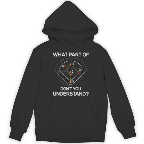 What Part Of Dont You Understand 6432 Baseball Unisex Hoodie - Sportilla