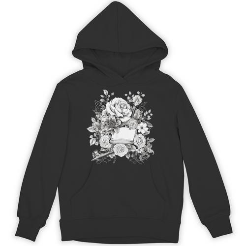 Pen Flowers Vintage Writer Book Authors Novelist Unisex Hoodie - Bookorys