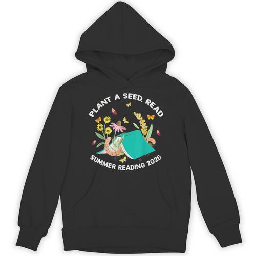 Plant a Seed Read Summer Reading 2026 Butterfly Book Floral Unisex Hoodie - Bookorys