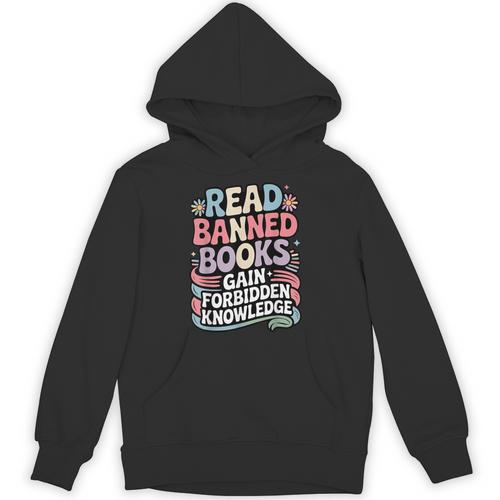 Read Banned Books Gain Forbidden Knowledge Book Enthusiasts Unisex Hoodie - Bookorys UK