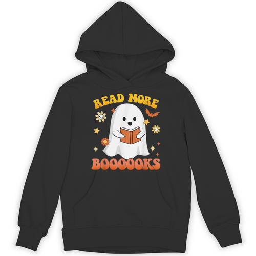 Read More Books With Ghost For Halloween Teacher Costume Unisex Hoodie - Bookorys AU