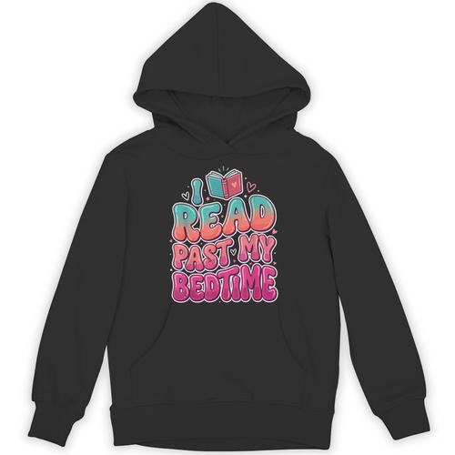 I Read Past My Bedtime Book Lover Bookworm Unisex Hoodie - Bookorys DE