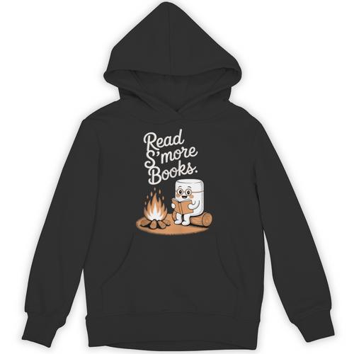 Read S'More Books Camping Outdoors Reading Campfire Smores Unisex Hoodie - Bookorys