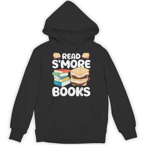 Read S'More Books Camping Reading Bookworm Book Lover Unisex Hoodie - Bookorys UK