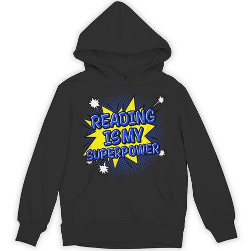 Reader Book Lover Reading Is My Superpower Unisex Hoodie - Bookorys
