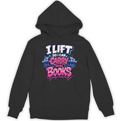 Reader Workout Lift More Books Reading Lover Humor Unisex Hoodie - Bookorys