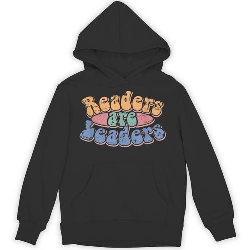 Readers Are Leaders Men Women Kids Reading Book Lover Unisex Hoodie - Bookorys AU