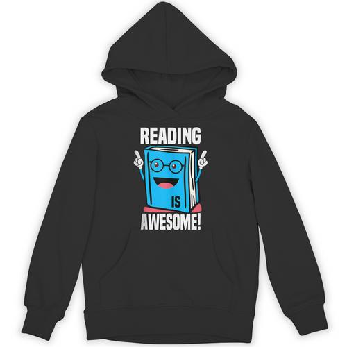 Reading Is Awesome Book Nerd Librarian Unisex Hoodie - Bookorys CA
