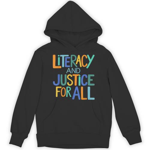 Reading Book Club Literacy And Justice For All Librarian Unisex Hoodie - Bookorys DE