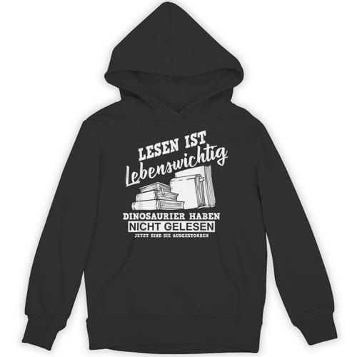 Reading Books Is Life Important Dinosaur Book Unisex Hoodie - Bookorys AU