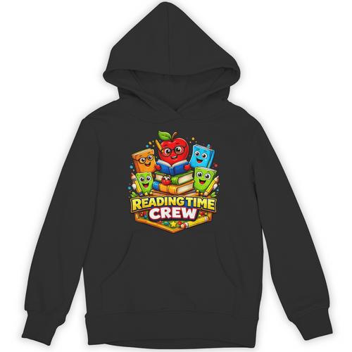 Reading Crew Teacher Literacy Classroom Book Unisex Hoodie - Bookorys DE