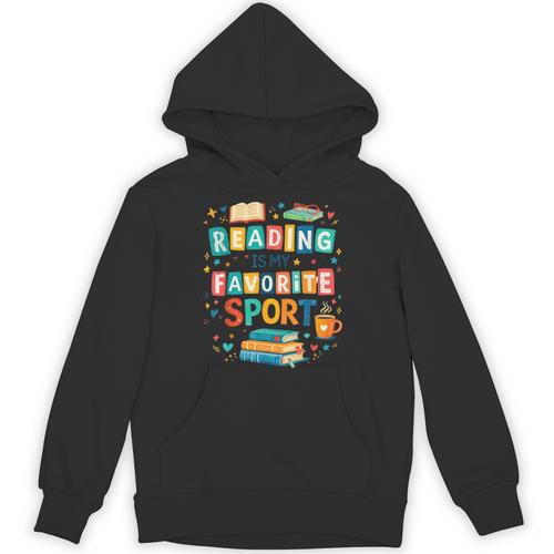 Reading Is My Favorite Sport Colorful Books Readers Teachers Unisex Hoodie - Bookorys UK