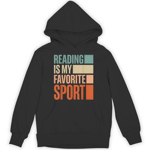 Reading Is My Favorite Sport Reader Book Worm Unisex Hoodie - Bookorys UK