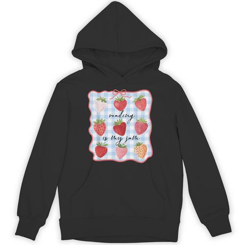 Reading Is My Jam Preppy Stawberry Bookworm Book Lover Nerd Unisex Hoodie - Bookorys