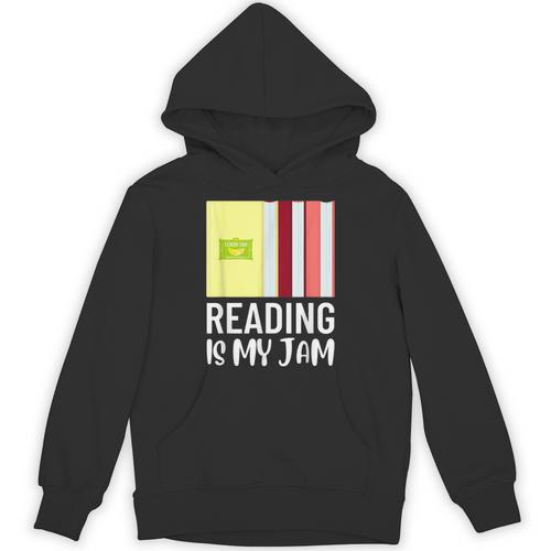 Reading Is My Jam Quote Teachers And Books Lovers For Men Women Kids Unisex Hoodie - Bookorys UK
