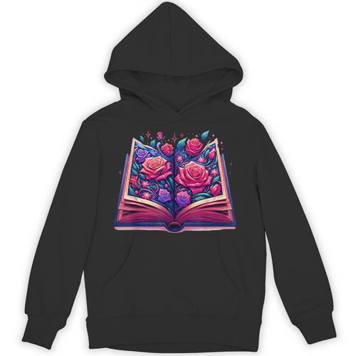Reading Lover Librarian Book Lovers Flowers English Roses Unisex Hoodie - Bookorys