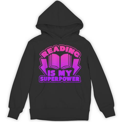 Reading Is My Superpower Graphic Book T-Shirt Unisex Hoodie - Bookorys