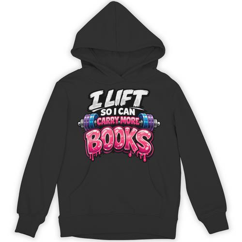 Reading Workout Lift So I Can Carry More Books Reader Unisex Hoodie - Bookorys DE