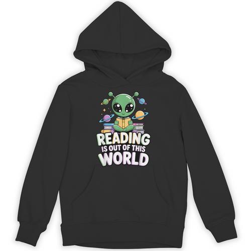 Reading Is Out Of This World Space Book Lover Bookworm Unisex Hoodie - Bookorys CA