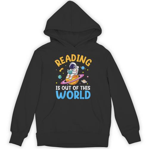 Reading Is Out Of This World Space Read Books Lover Unisex Hoodie - Bookorys AU