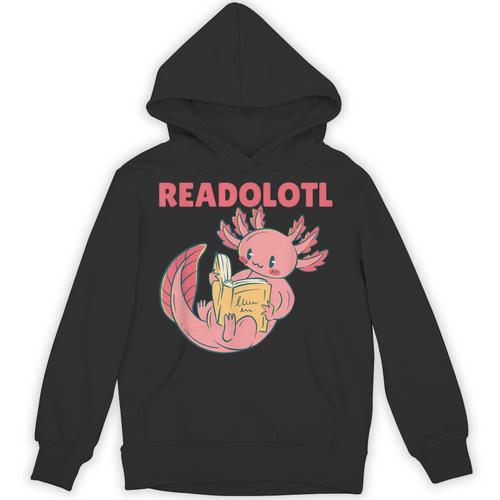 Readolotl An Axolotl That Read Many Books Axolotl Unisex Hoodie - Bookorys