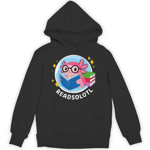 Readsolotl Axolotl Reading Book Unisex Hoodie - Bookorys DE